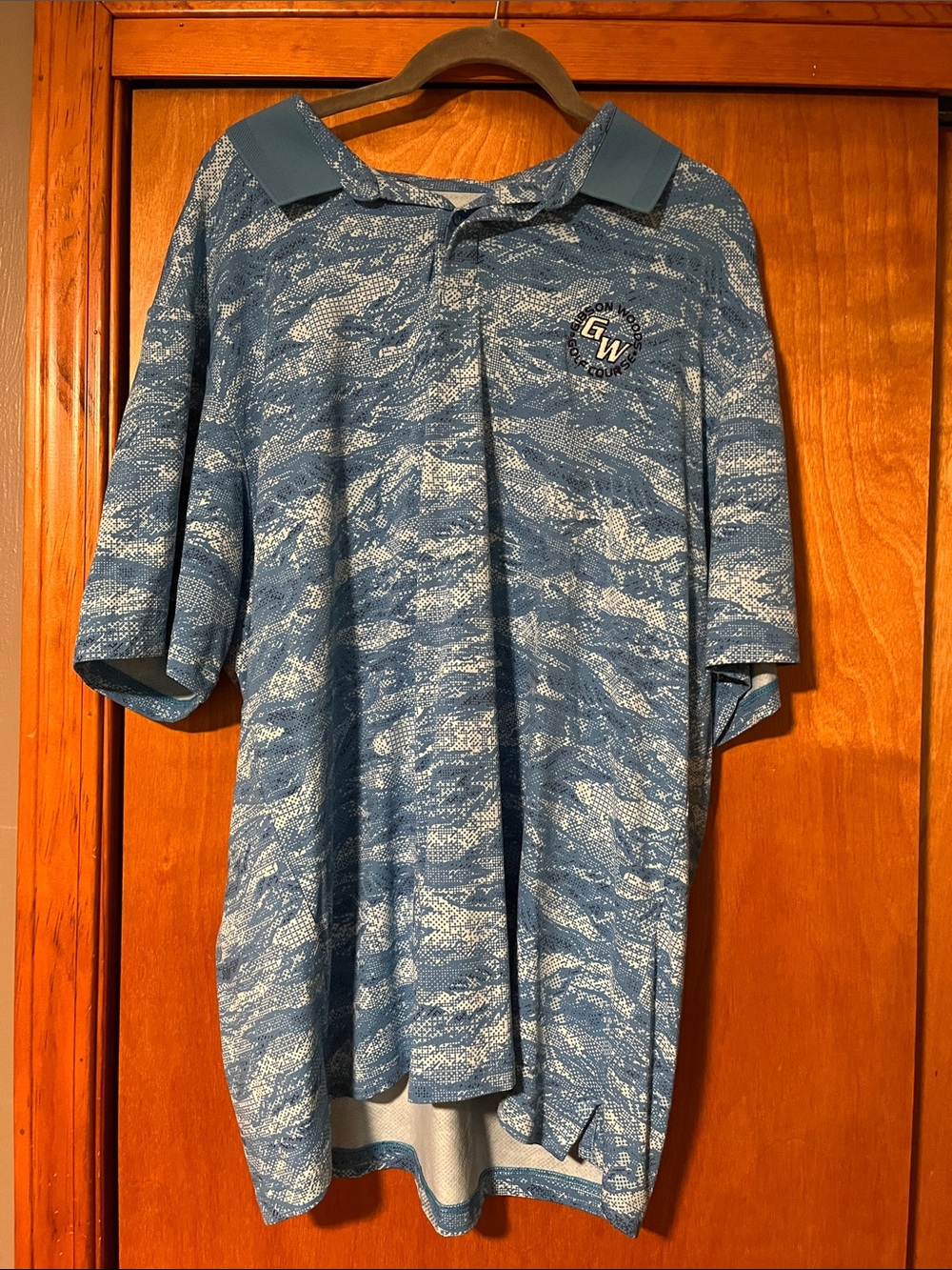 Under Armour Blue & White Performance Polo
